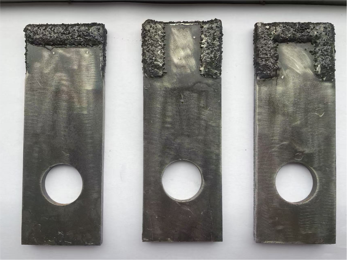 flat overlay welding hammer plate with tungsten carbide-1