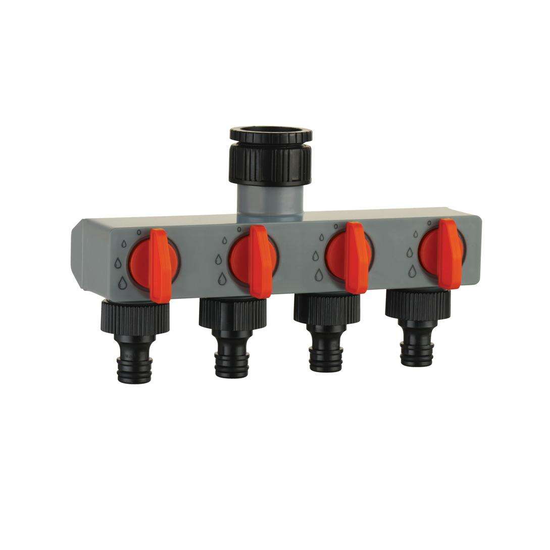 manifold à 4 ports avec vannes de coupure (YL27208)