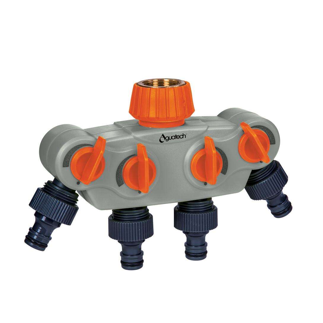 manifold à 4 ports avec vannes de coupure (YL27224)