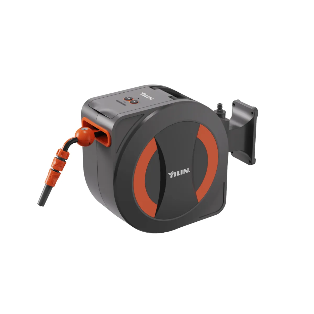 Was unterscheidet eine batteriebetriebene Schlauchaufwicklung von manuellen Modellen?