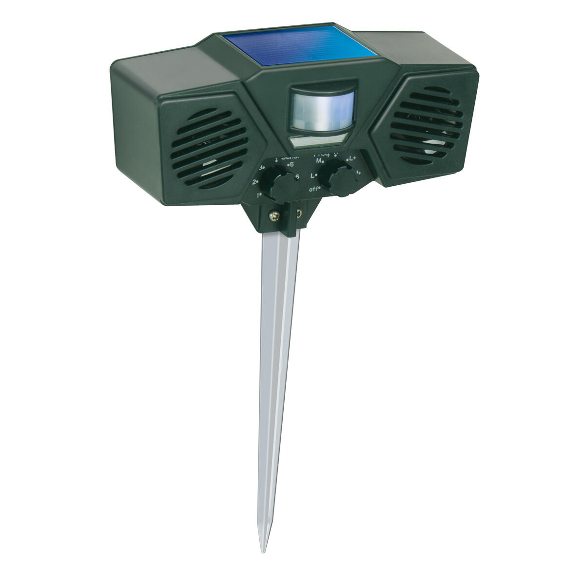 Répulsif Ultrasonore à Double Haut-Parleur Solaire (YL32018)