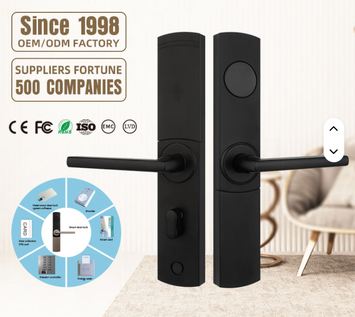Hotelový systém zámku na klíčovou kartu RF, systém správy hotelových zámků, zámek na hotelový pokoj s klíčovou kartou