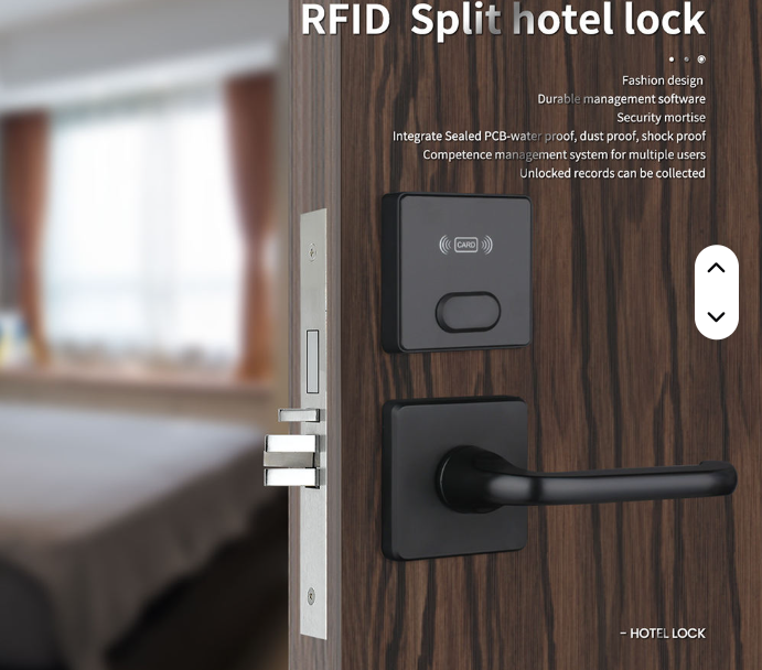  Good Quality RFID M1 Card Unlocked With Energy Saver and Encoder Split Hotel Door Lock