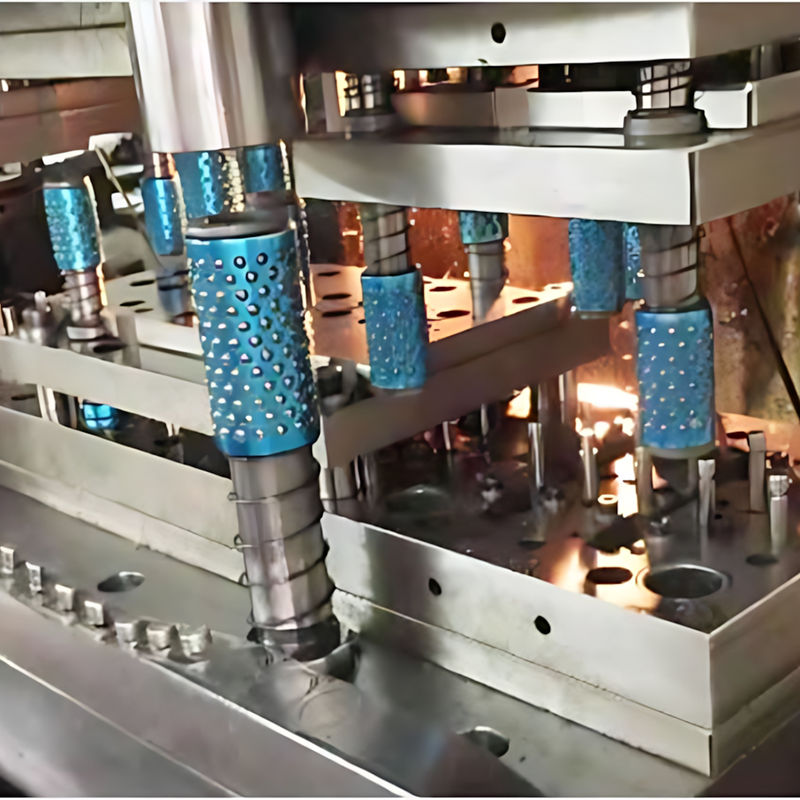 High static shielding cover continuous stamping die