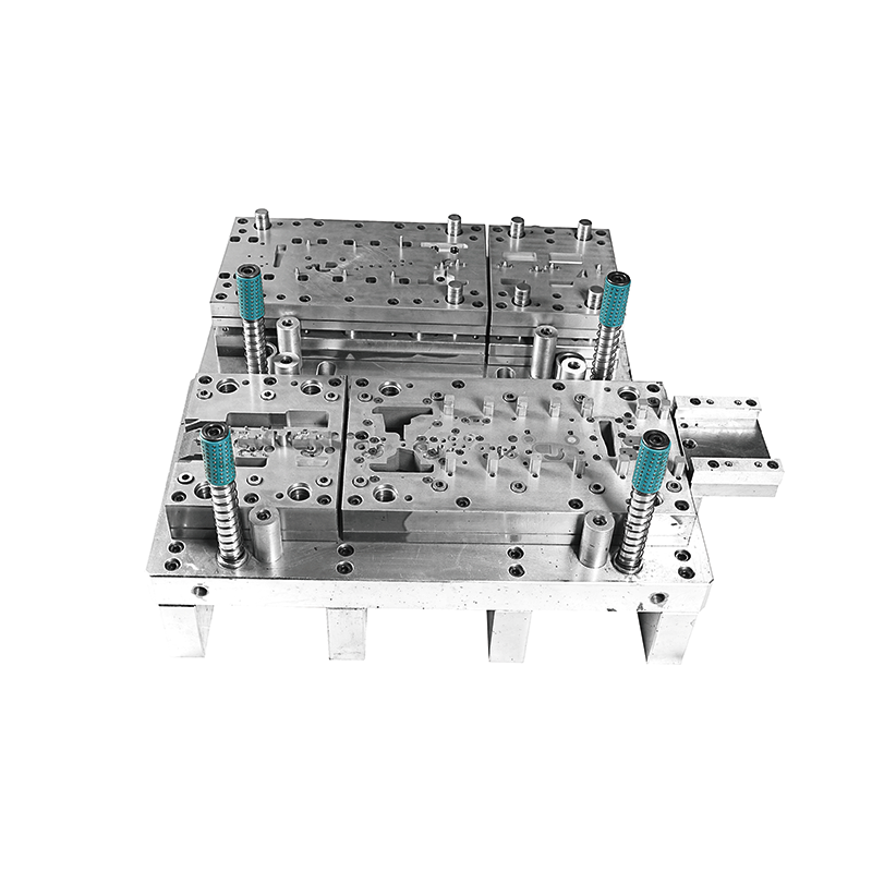 High-precision connector continuous stamping die
