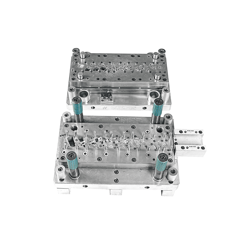 Elastic high-precision connector stamping die