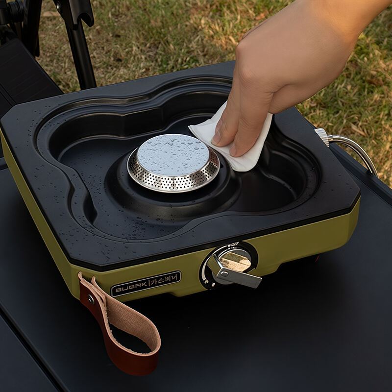 3200w 21.9by21.1by6.2cm portable modular seashell shaped outdoor stove