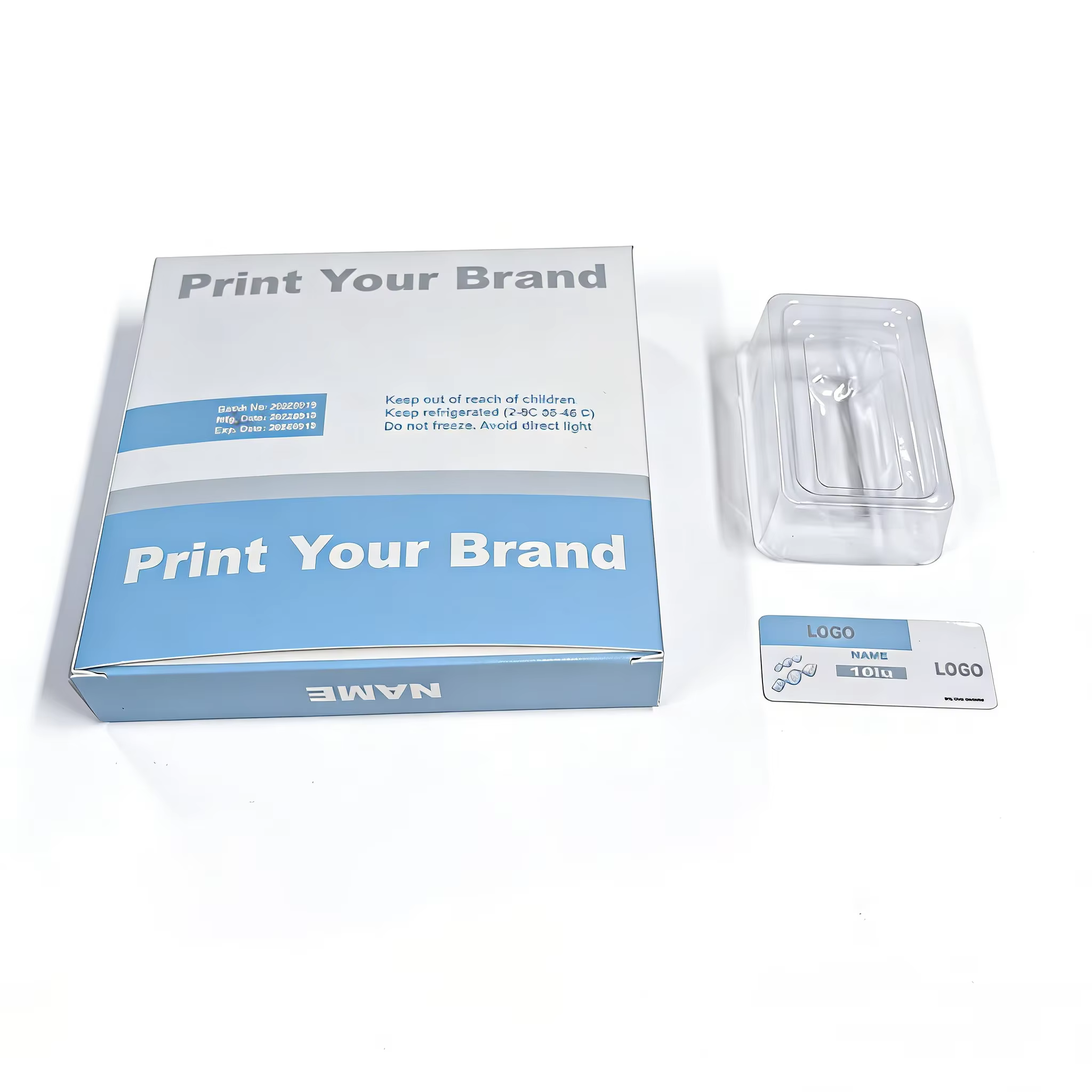 custom peptide vial packaging 2ml 3ml 10ml vial labels  boxes for pharmaceutical  health supplement products856-2