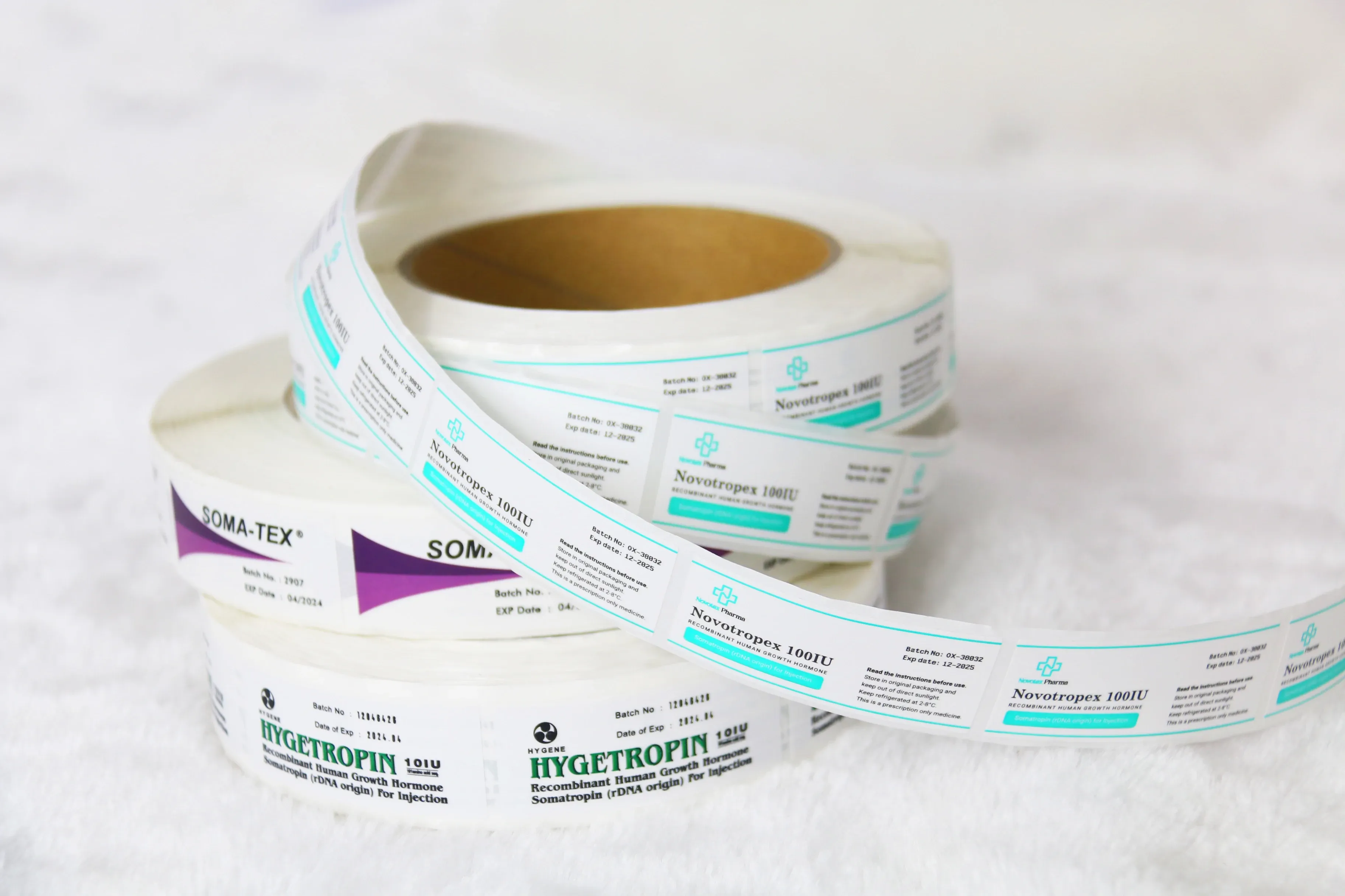 product laser holographic rx vial labels injection custom brand printed 10ml boxes and labels-0