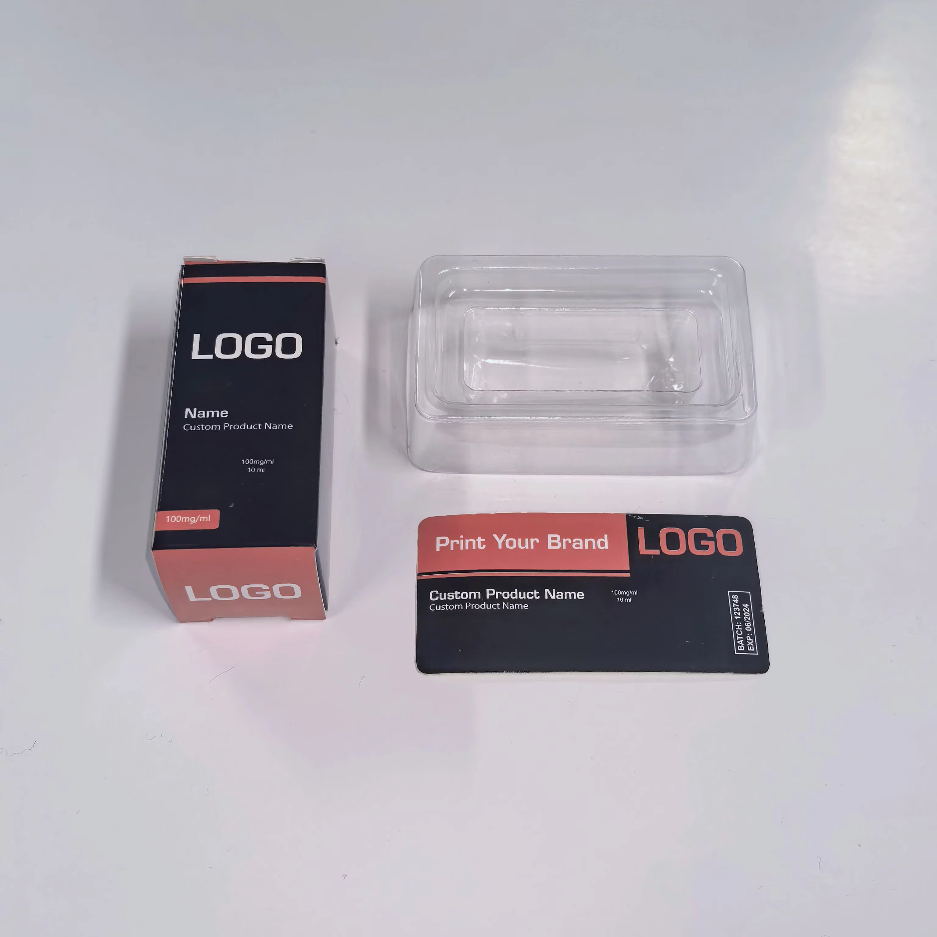 custom logo 3ml vial label 10ml vials labels and peptide packaging box for semag lutide 3mg tizz 5mg-0