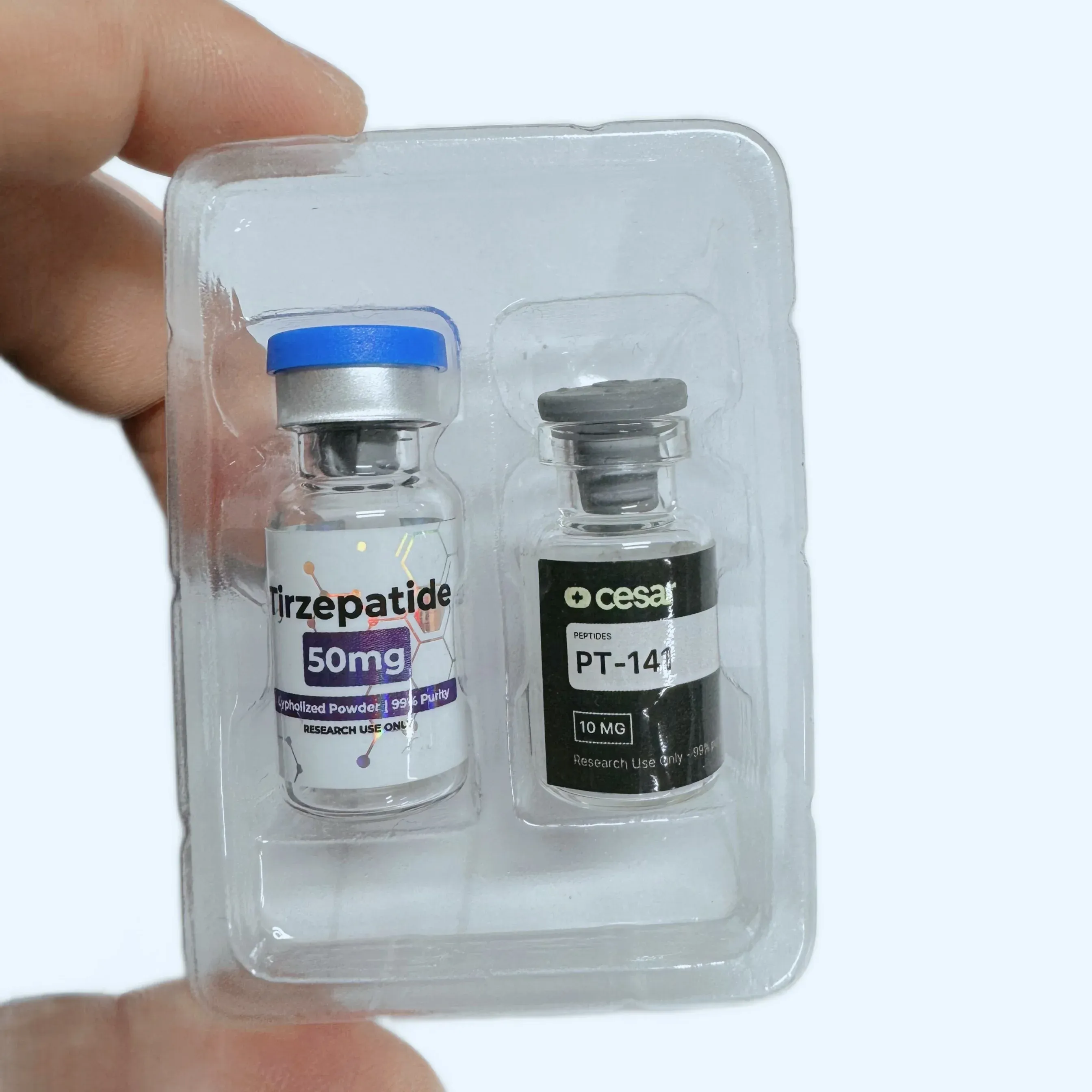 product customized box for peptide powders and cosmetics 3 ml 5 ml vial labels for small glass bottle packaging-1