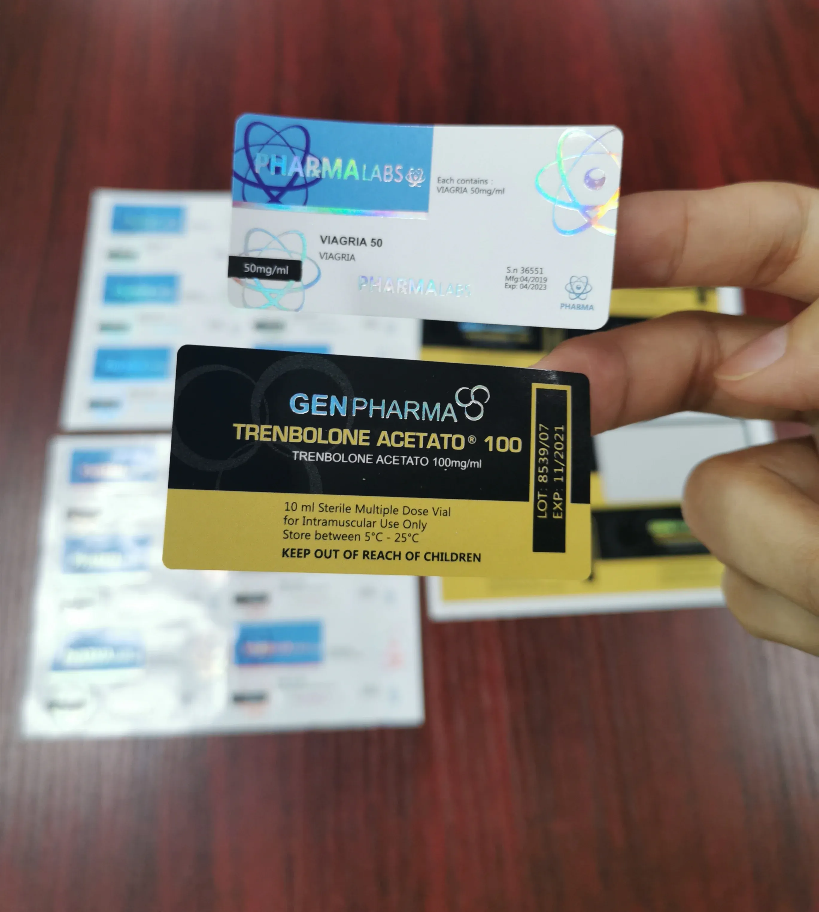  equi box hologram stamping 10ml vial box label-0