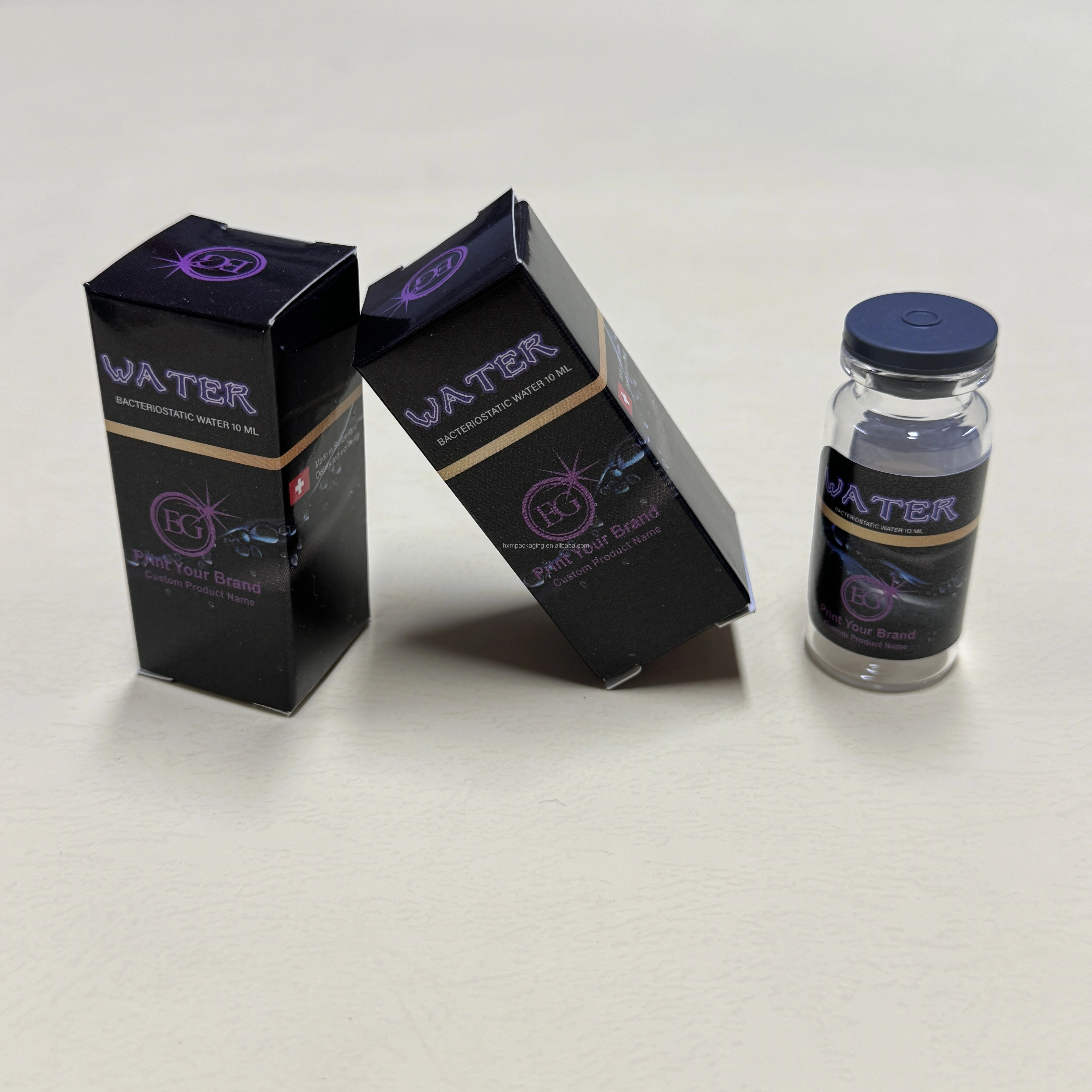 product small paper boxes custom logo printing 10ml vial box with labels sterile vials with rubber stopper-0