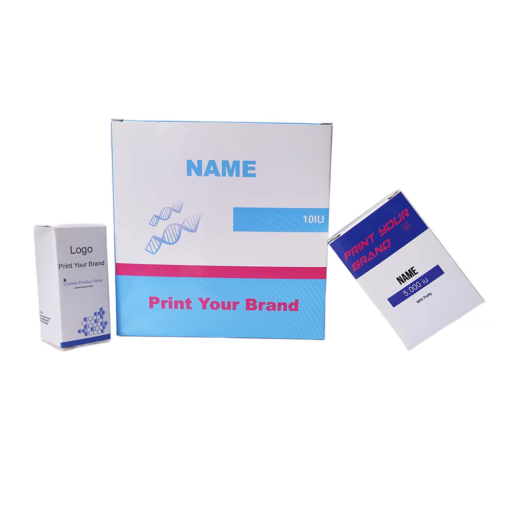 Free Design Custom Hologram Paper Box Standard Size 10pcs of 3mL Vial Kits Hologram Vial Labels