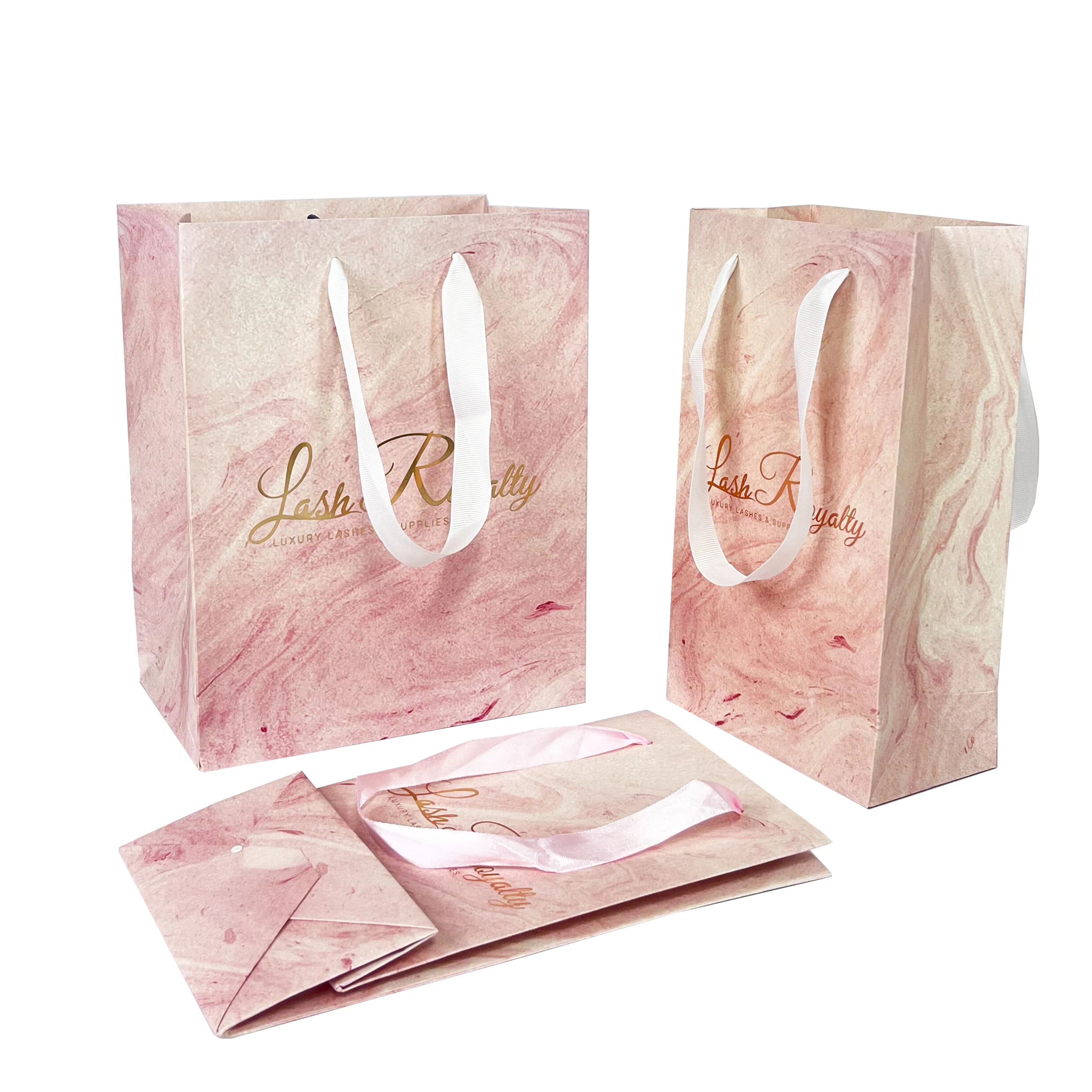 Luxury Gift Paper Bags with Your Own Logo for Small Business Candy Packaging Bags Kraft Paper Bag With Handle manufacture