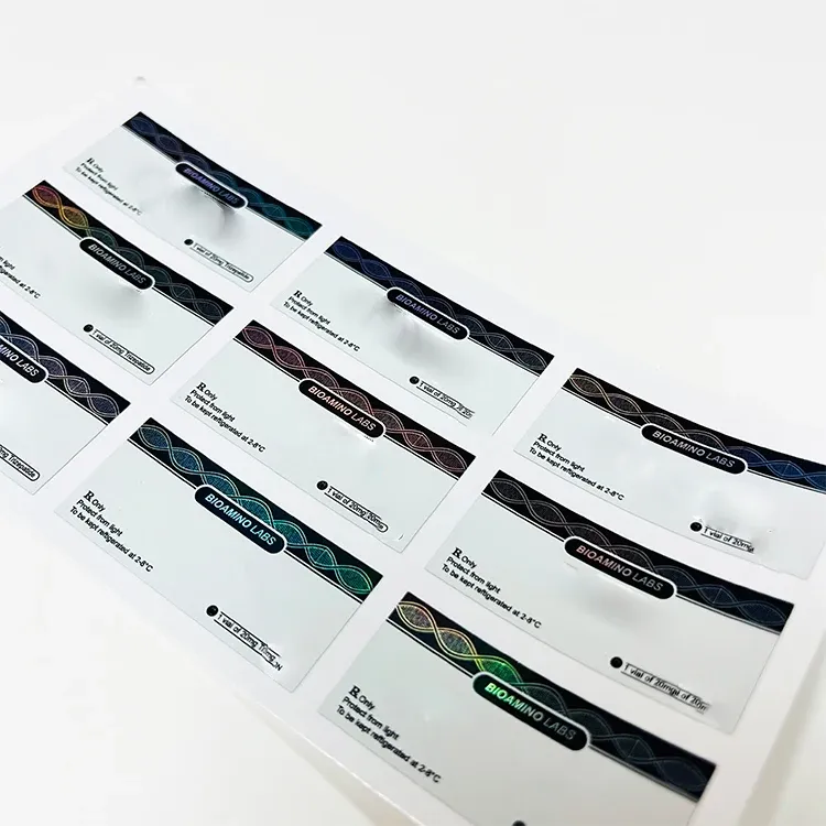 product holographic logo print 3ml 2ml 10iu pharmaceutical pep tide bottle vial labels-0