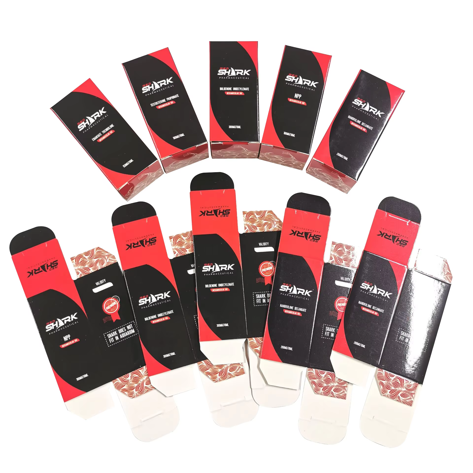 product 2ml vial box injection bottle manufacturer high quality custom glass vial paper label-0