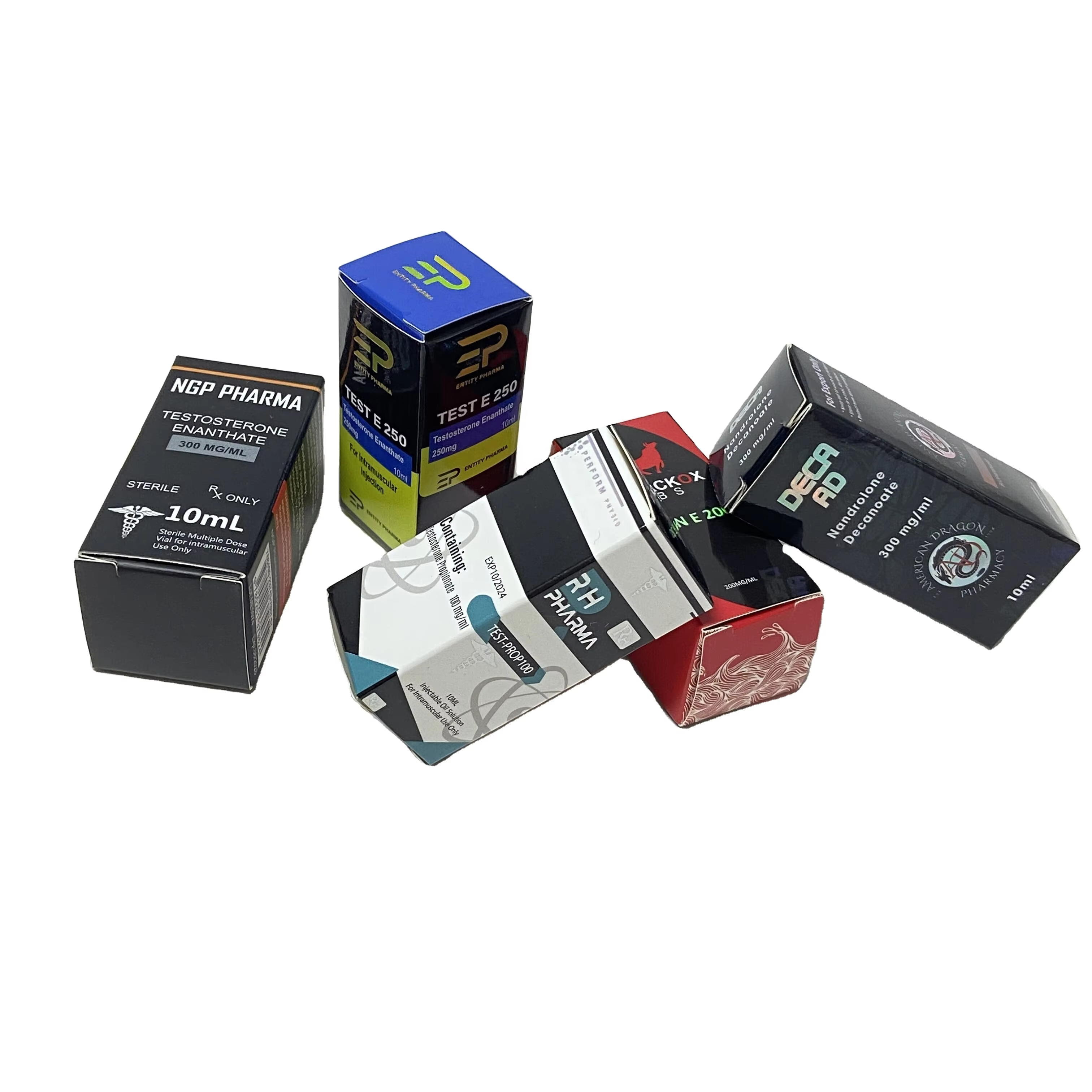 product vial label 10ml steriod vials box and labels for 2mg 5mg 10mg label and box-2