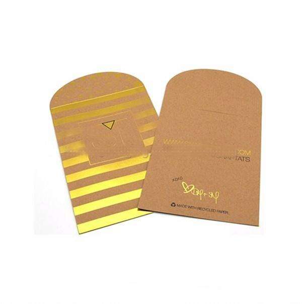 Customize Brand Name Pocket Envelope Gift Envelope With Card Logo Sleeve Foil Finish Paper Wallet Envelopes factory