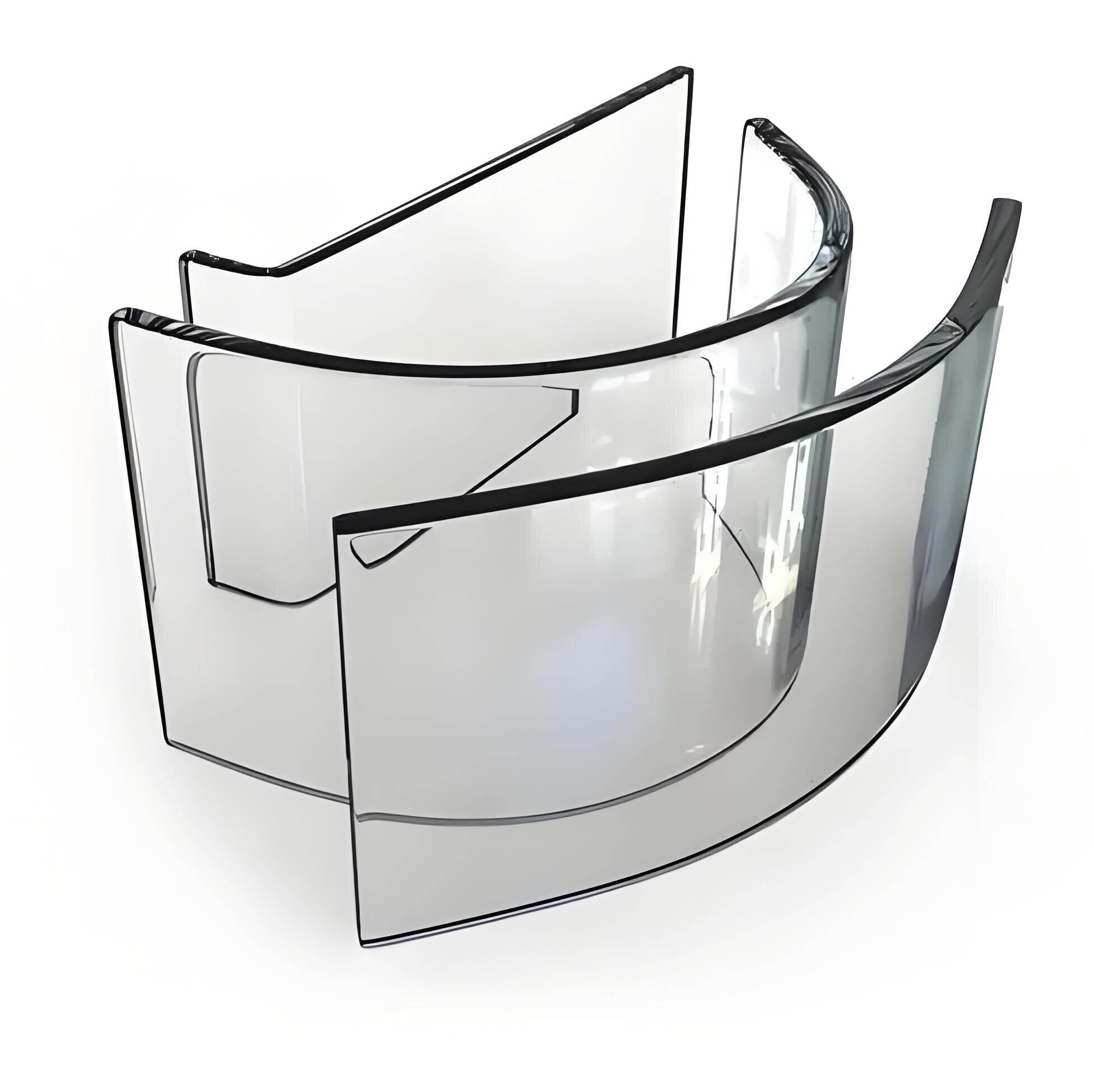 Selkeä erinomainen selkeys, rautapitoisuudeltaan alhainen SGP/PVB-käsitelty laminoiduinen käsittelylasipaneeli, paksuus 13,52 mm / 17,52 mm / 21,52 mm, kaareva, taivutettu, korkean lujuuden ulkotilaan tarkoitettu sisäänkäynti