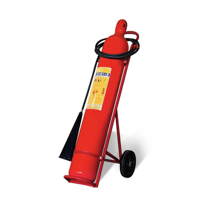 High Quality Industrial Grade CO2 Fire Extinguisher One-Click Use Refillable with Trolley