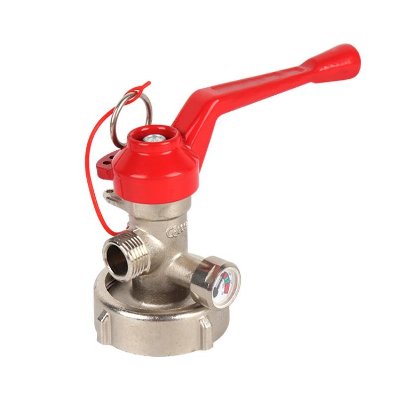 Best Price Yichang Red Brass G2/G1/2 Threaded Connection Fire Valve Flexible Durable Dry Powder Fire Extinguisher Valve