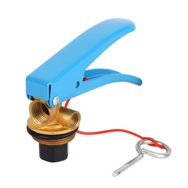 Yichang Custom-Sized Quick Release Fire Safety Valve Corrosion-Resistant Flexible Extinguisher Valve Brass Material Blue Color