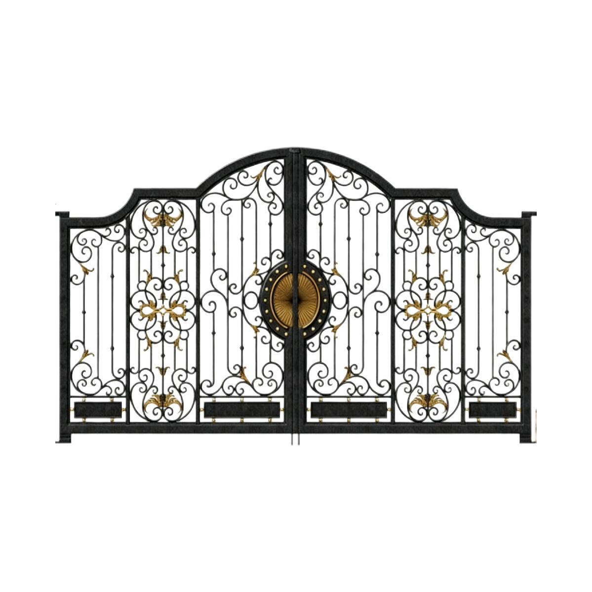 ਭੱਦੀ ਹੱਥ-ਬਣੀ ਟਵਾਈਡ ਲੋਹੇ ਦੇ ਗੇਟ - ਸੀਈ ਪ੍ਰਮਾਣਿਤ, ਕਿਲ੍ਹੇ ਦੀ ਸ਼ੈਲੀ