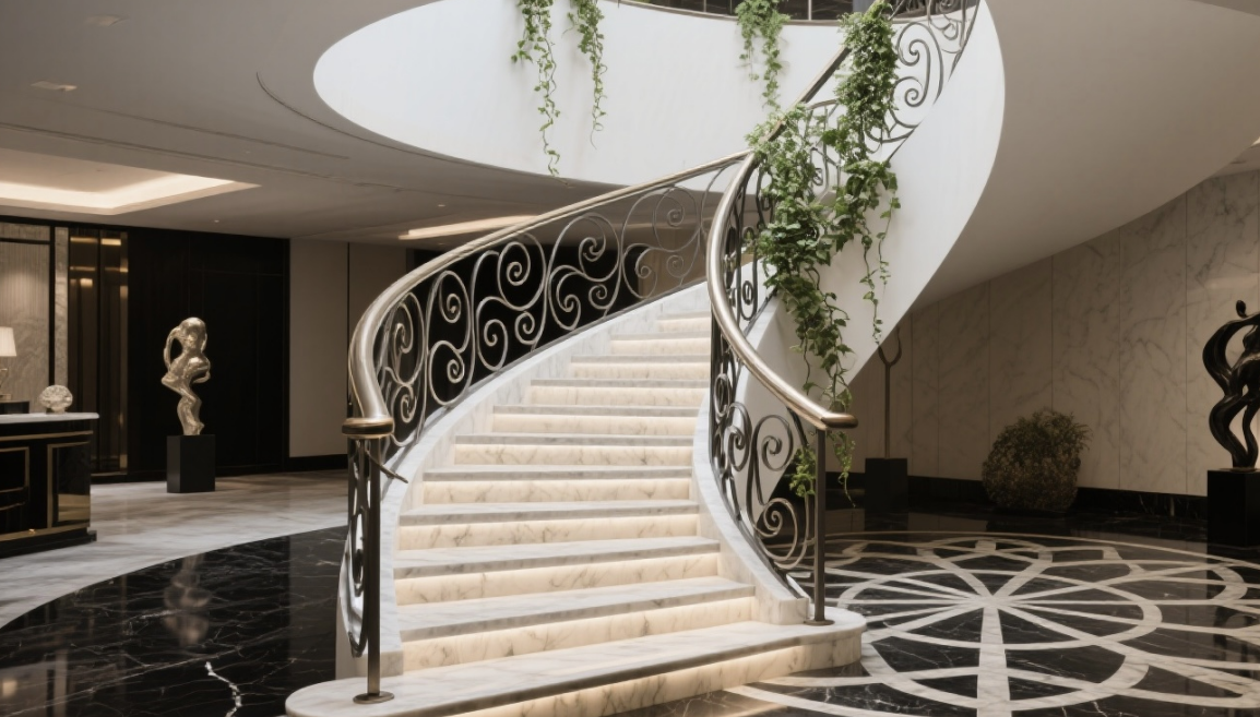 Ergonomic Contoured Iron Staircase Railings: Comfort Guide
