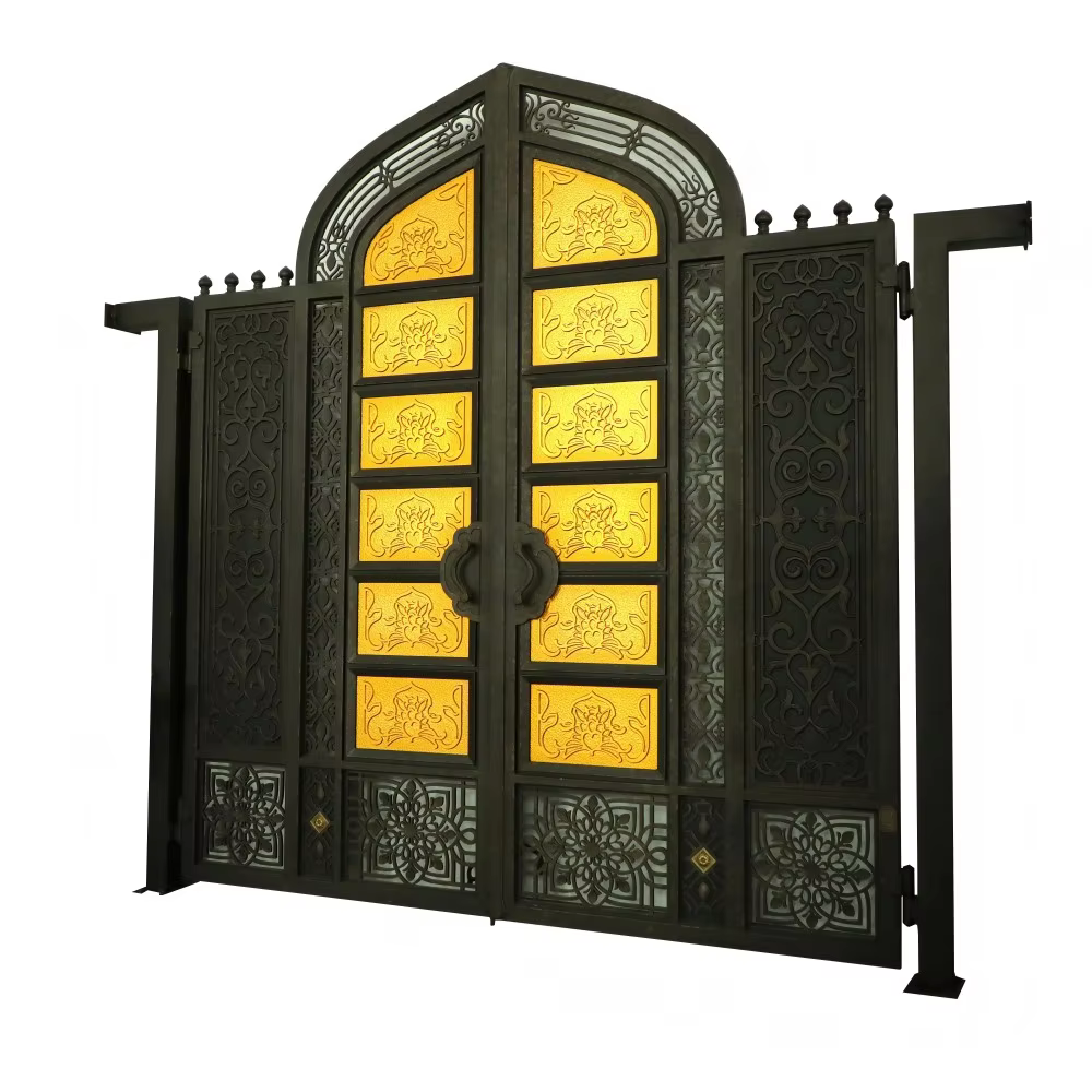 Middle Eastern Designer Designs High-end Villas with Middle Eastern Style Elements, Private Residences with Iron Main Doors manufacture