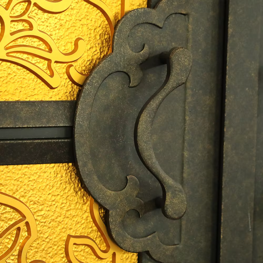 Secure Durable Wrought Iron Front Gate for Modern Residences manufacture