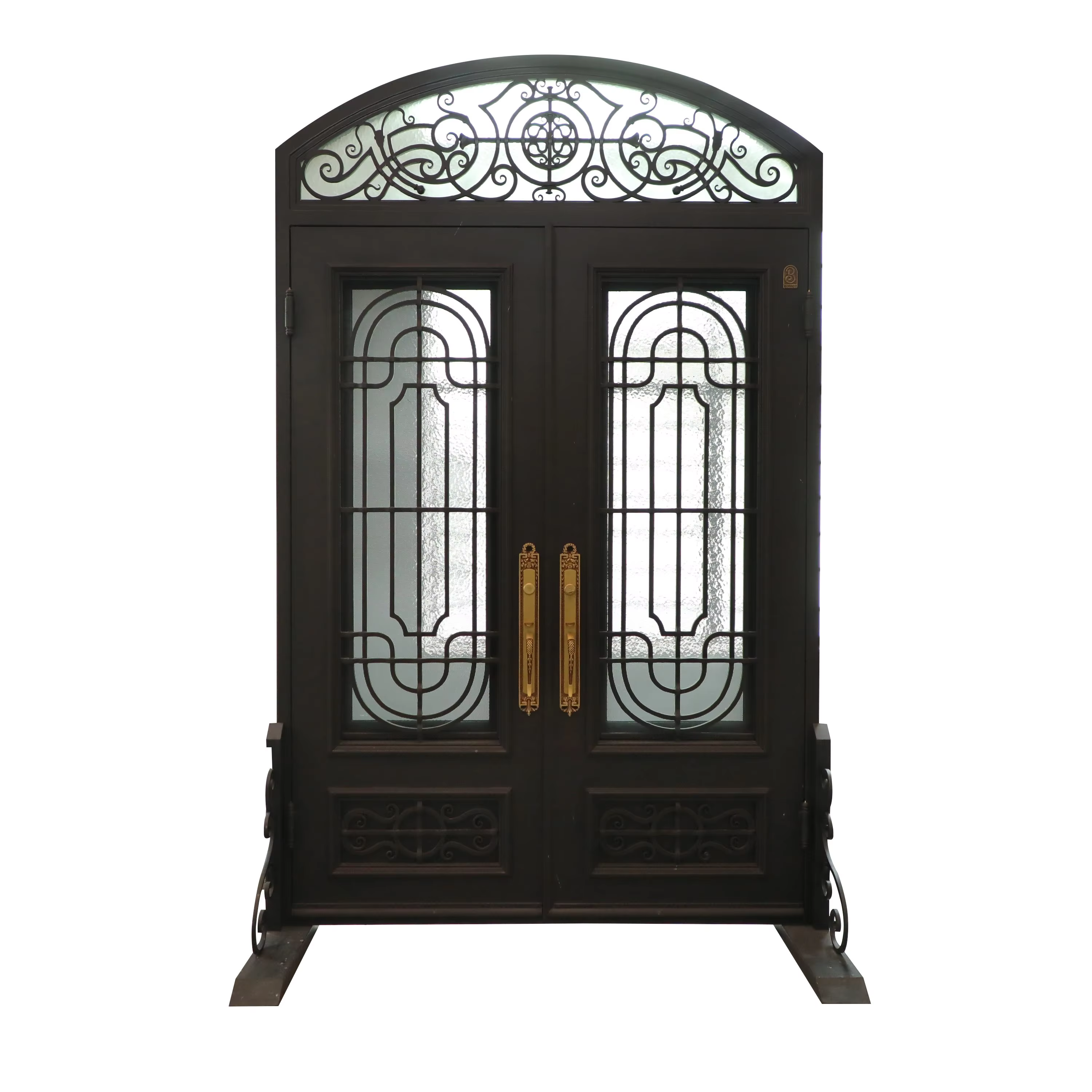 Professional New Sophisticatedly Designed Luxurious Feeling Reliable Nails Tough Iron Entrance Door factory