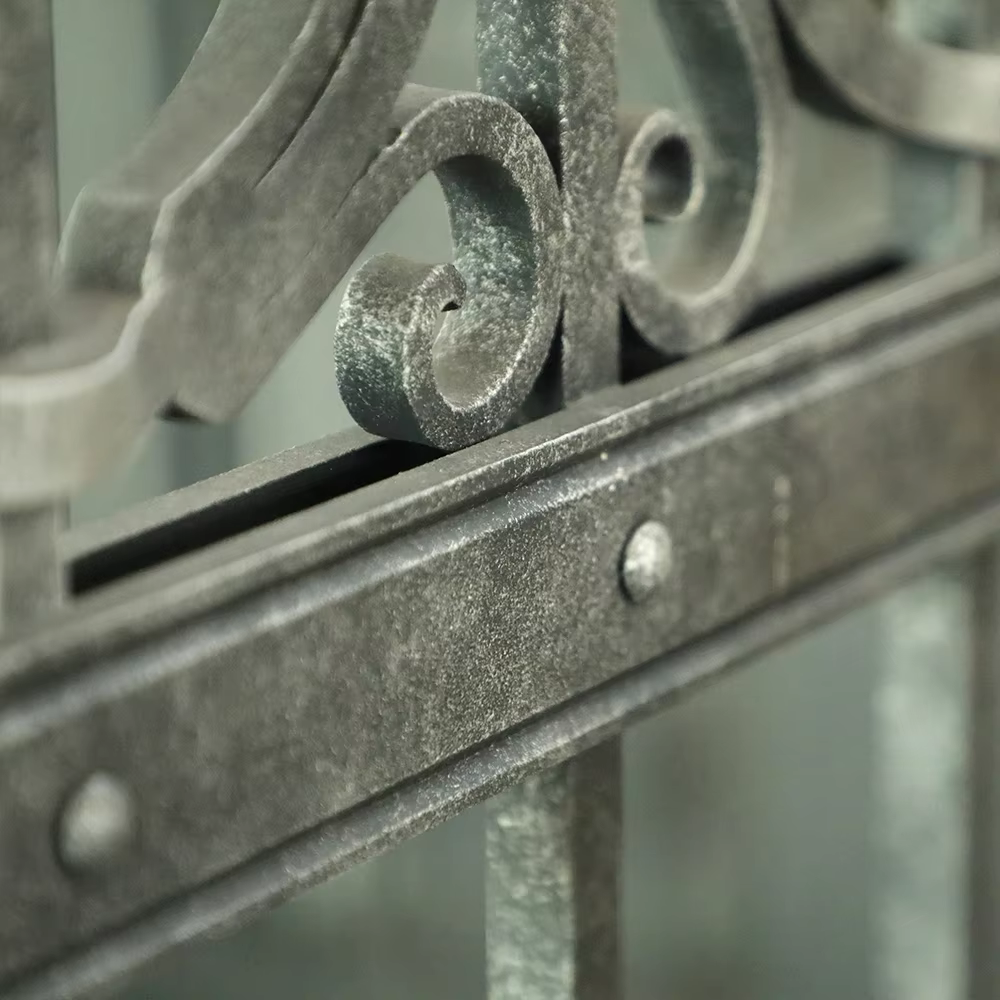 Custom Size Outdoor Contemporary Wrought Iron Patio Railing Deck Protection Balustrade in Steel Stainless Metal Handrail Design factory