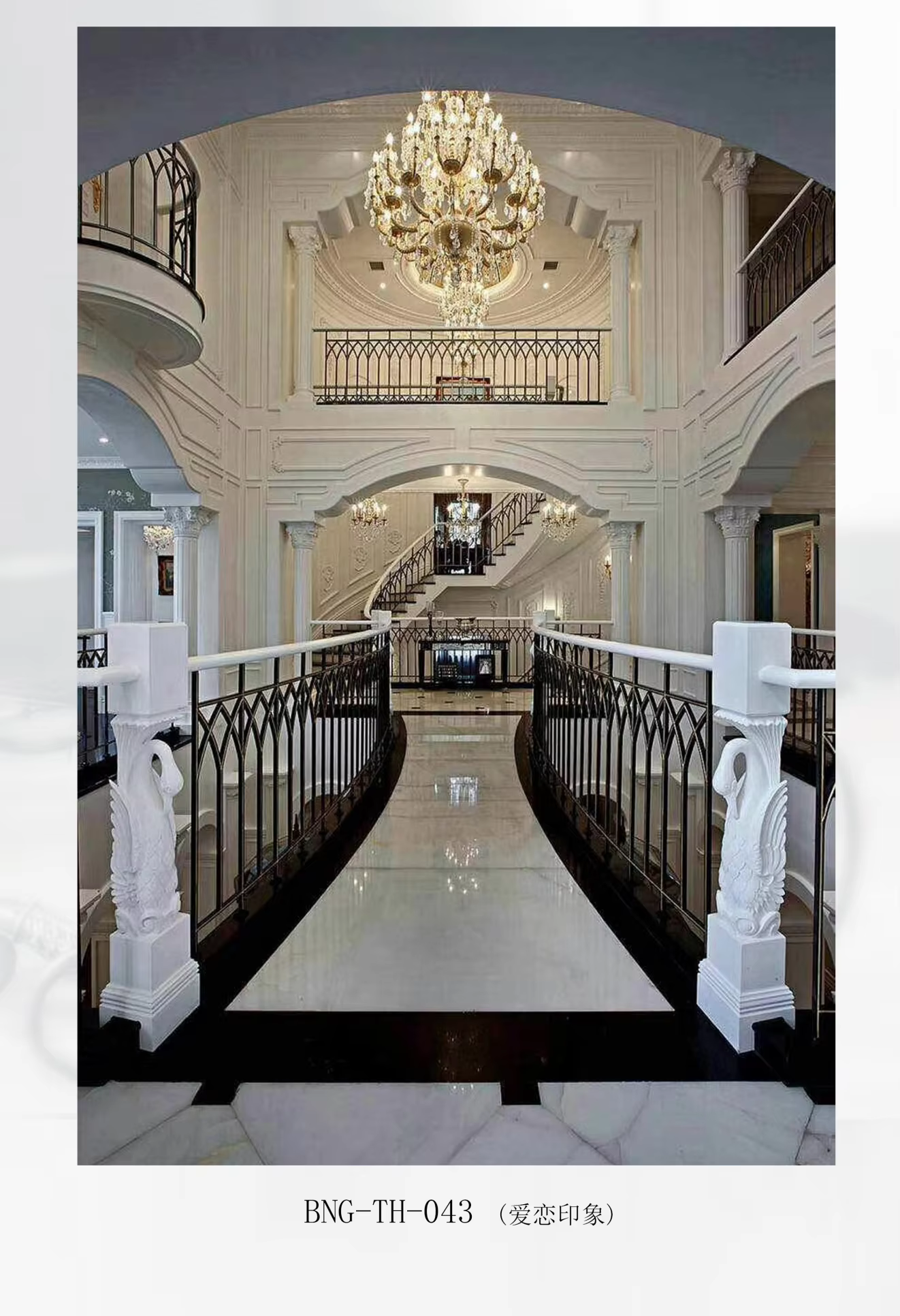 Customized Gold Black Wrought Iron Staircase Railings Handrail Stairs Railing Designs in Iron for Villa supplier
