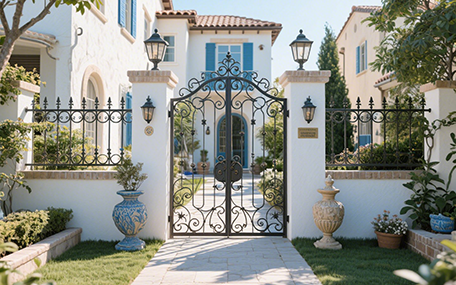 Mediterranean Majesty Curlicue Balconies Dancing with Sea Breezes