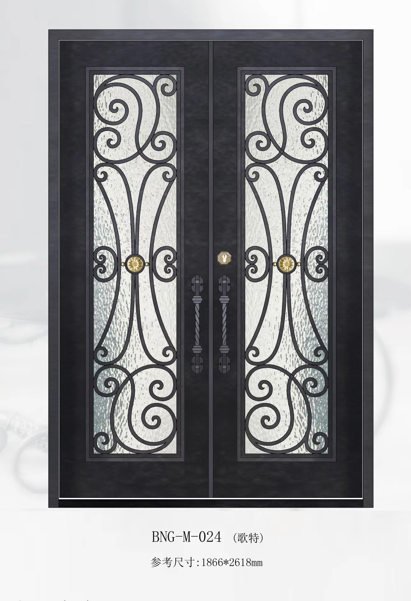 Elegant Handcrafted Iron Main Entrance Door Security and Style Combined manufacture