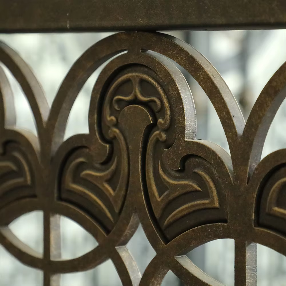 Wrought Iron Courtyard Railings Custom Size Design Sense Relief Decoration Courtyard protection manufacture