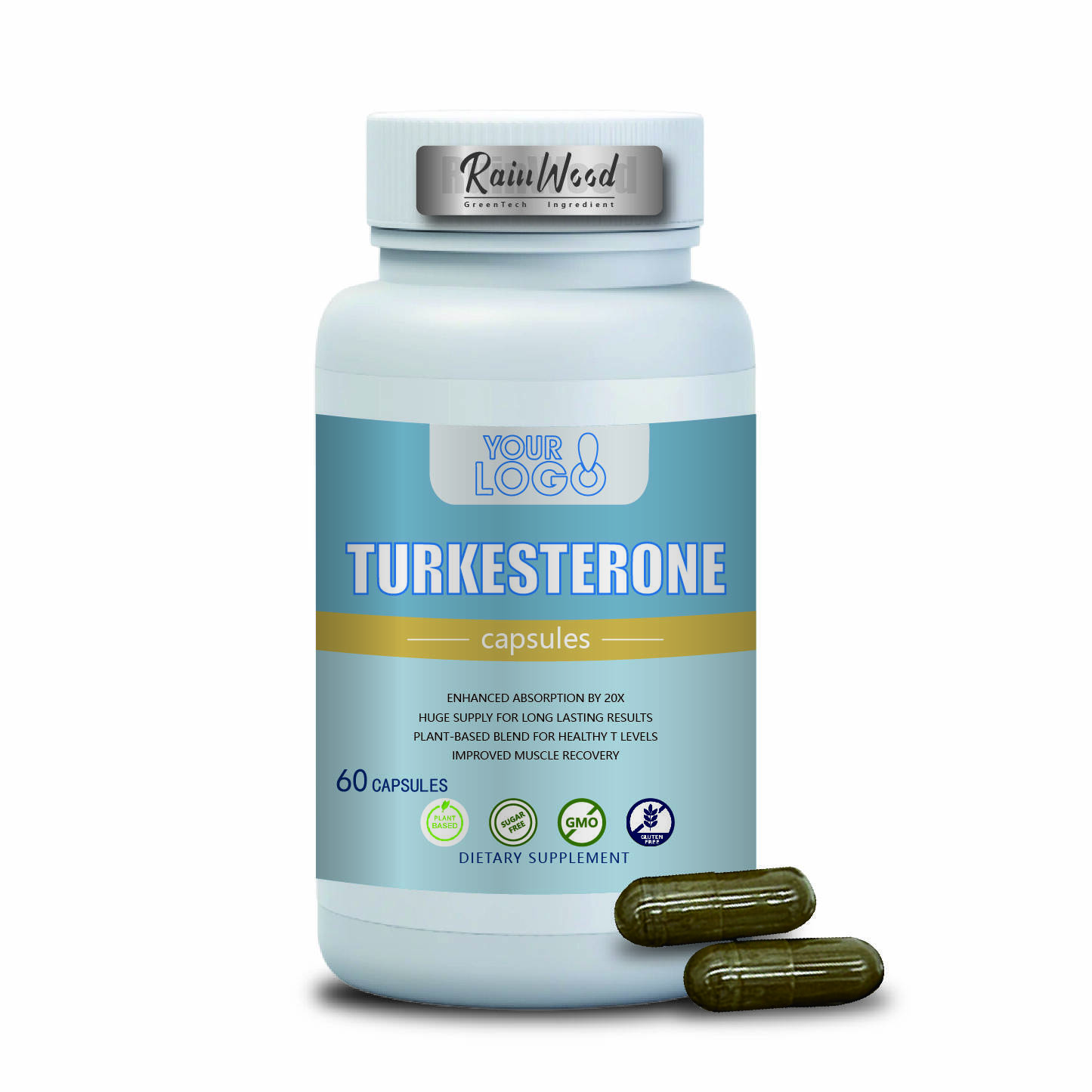 OEM ODM Estratto di Turkesterone 500mg Capsule di Turkesterone