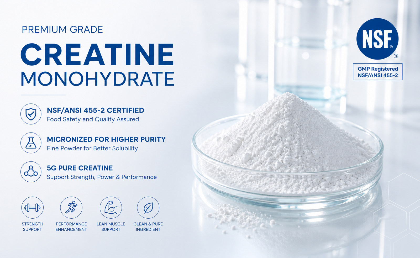 Certification as Profit: Turning NSF 455-2 into Premium Margins for Your Creatine Monohydrate