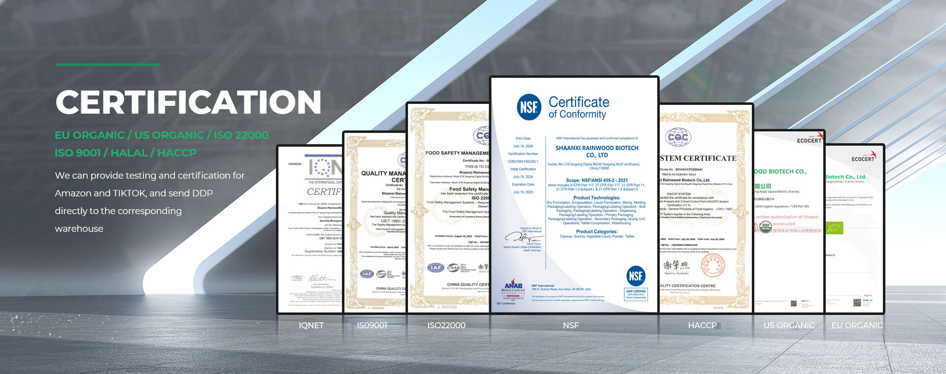 Dietary Supplements, Botanical Extracts, Private Label Supplements - Rainwood Biotech