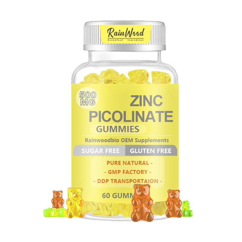 OEM ODM Zinc Picolinate Gummies 500mg Pure Zinc Picolinate Gummies