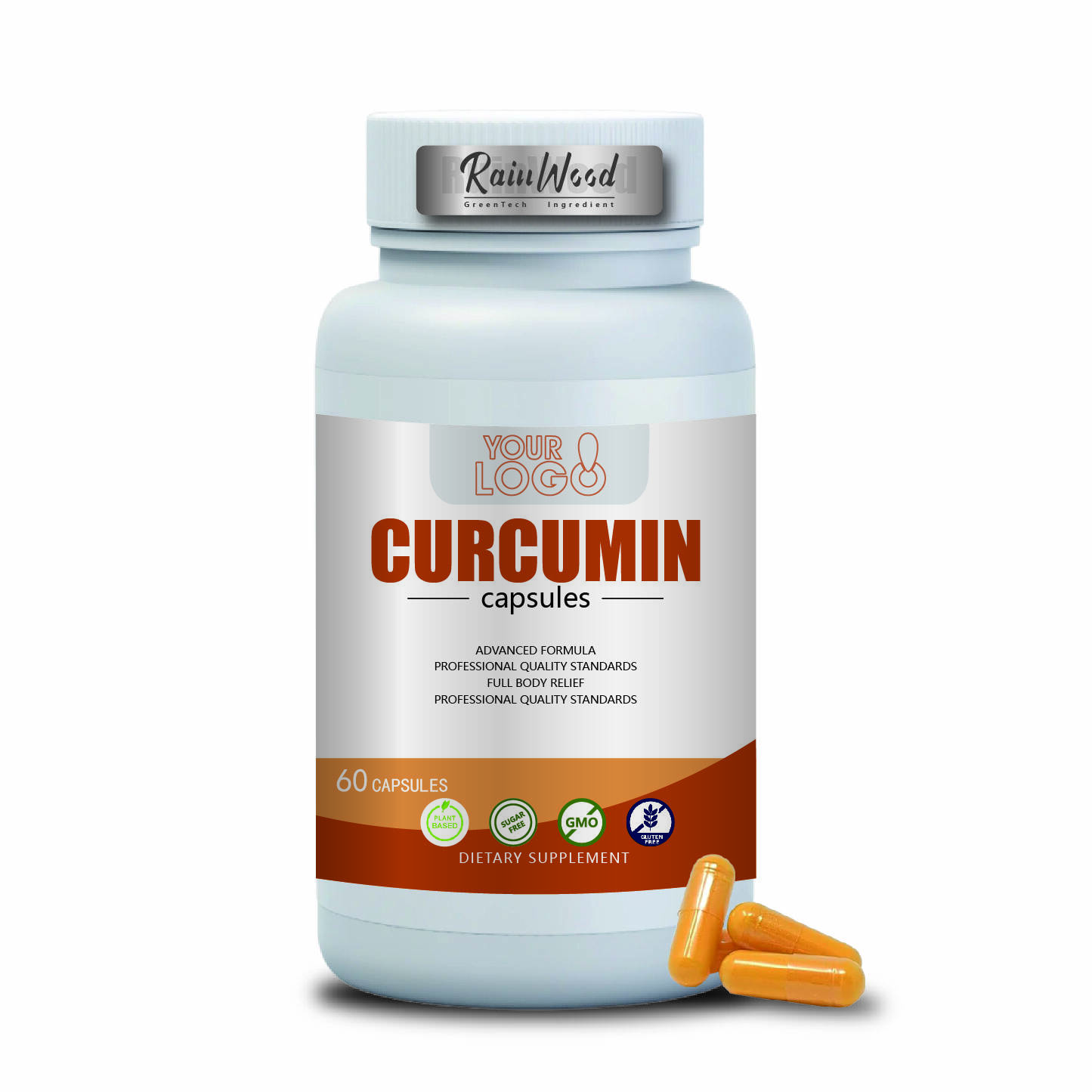 OEM ODM Curcumin Цусны багц 500mg Зөвхөн Curcumin Цусны багц