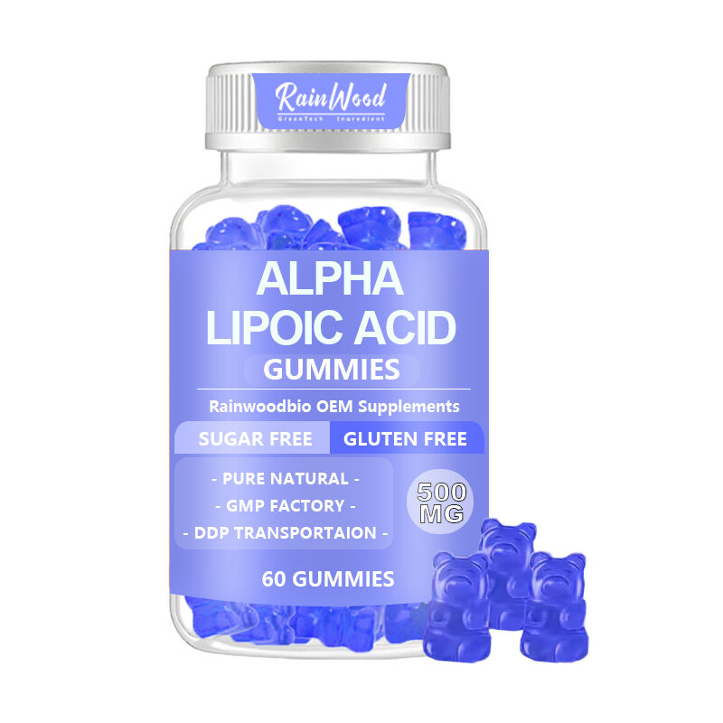 OEM ODM Alpha Lipoic Acid Gummies 500mg Pure Alpha Lipoic Acid Gummies 