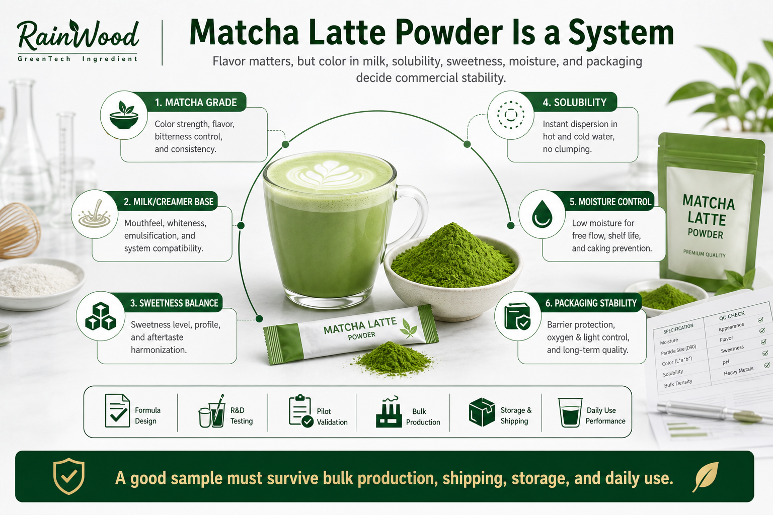 Matcha Latte Powder OEM: The Real Challenge Is System Stability, Not Flavor