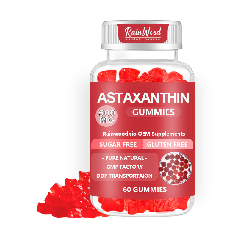 OEM ODM Astaxanthin Gummies 500mg Pure Astaxanthin Gummies