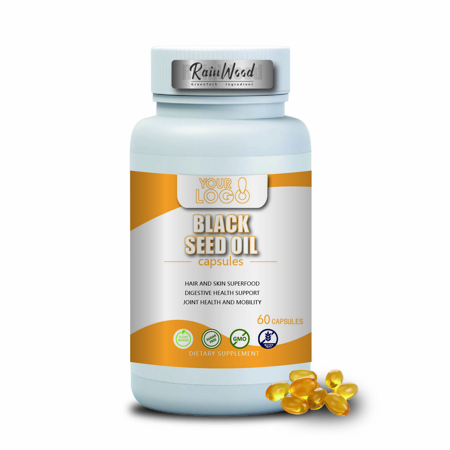 OEM ODM Capsule di Olio di Semi Neri 500mg Capsule di Olio di Semi Neri Puro