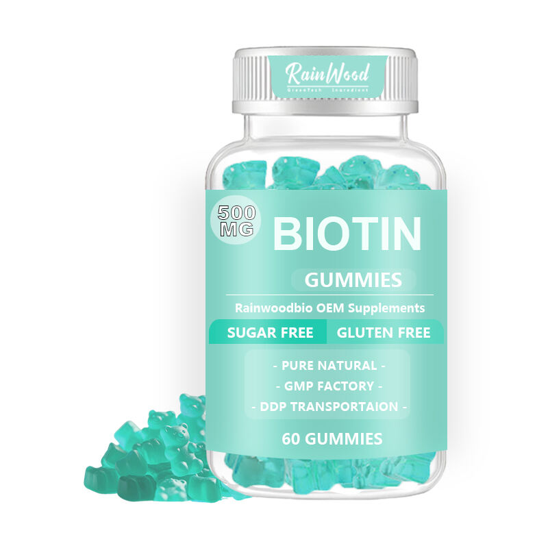 OEM ODM Biotin Gummies 500mg Natural Biotin Gummies