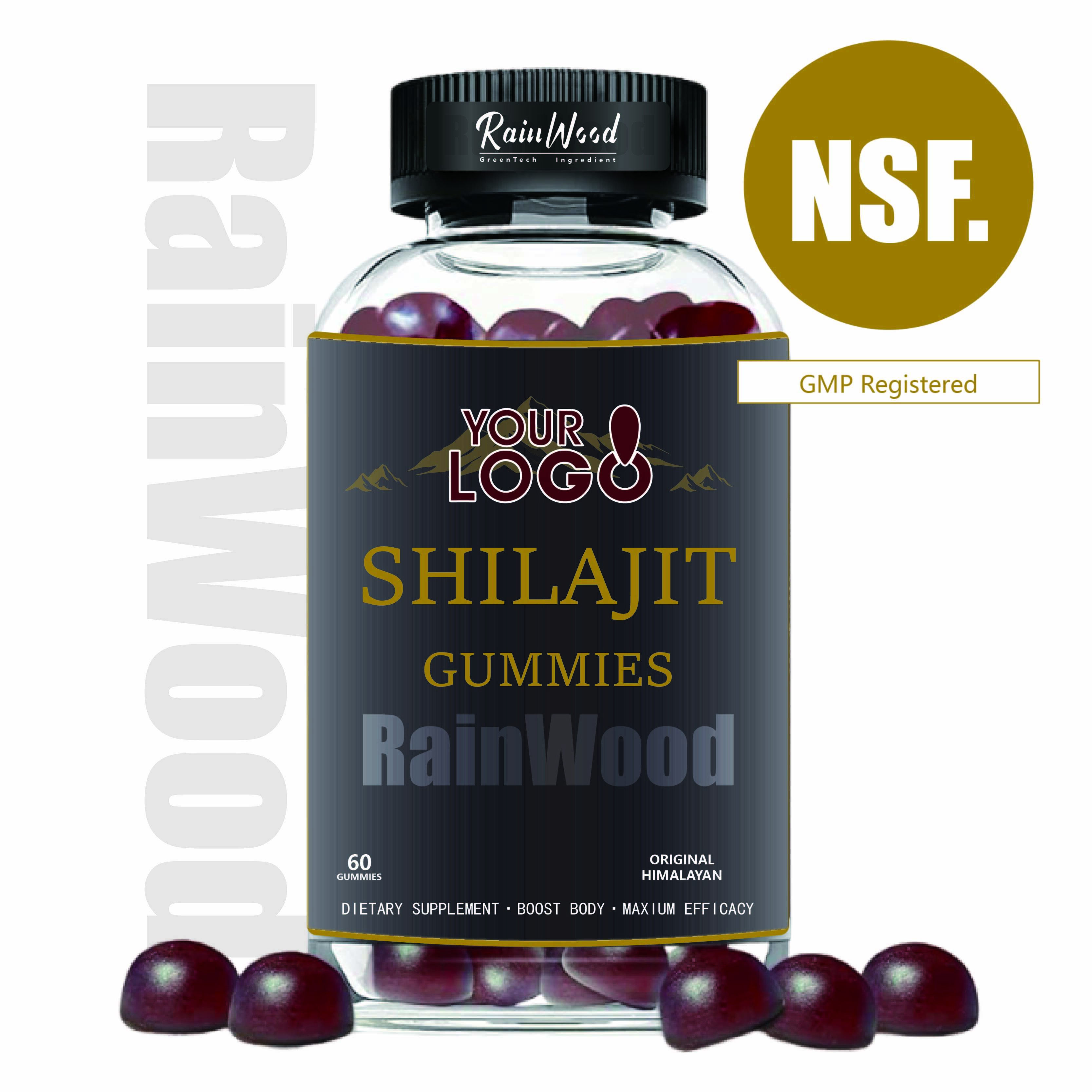 OEM ODM Shilajit Extract 500mg Shilajit Gummies
