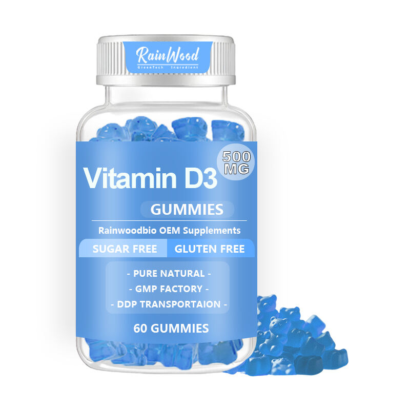 OEM ODM Vitamin D3 Gummies 500mg Pure Vitamin D3 Gummies