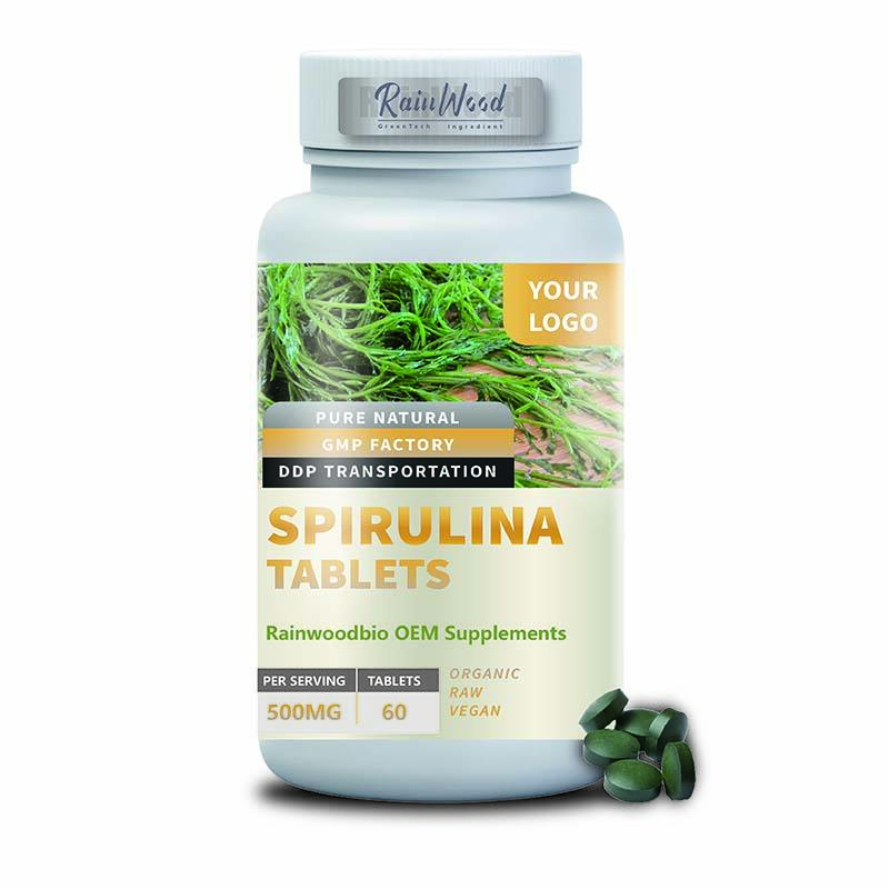 Tablety s buněkou řasy spirulina